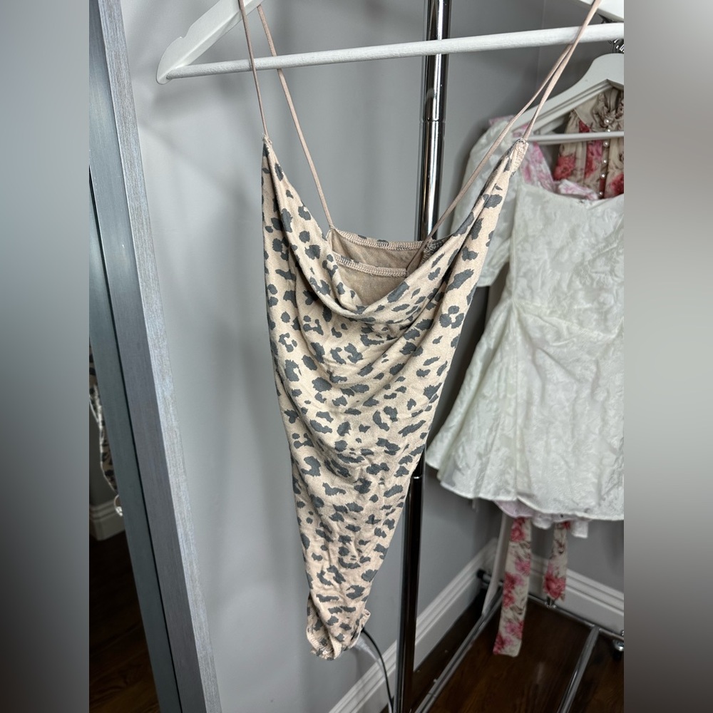ABERCOMBIE cheetah print bodysuit WORN ONCE